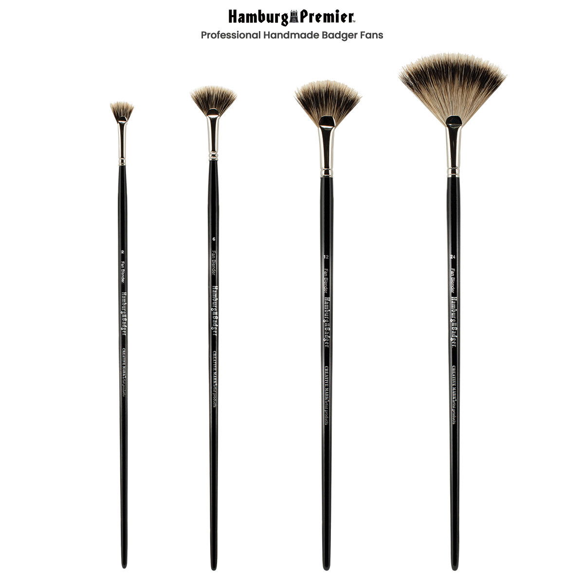 Hamburg Long Handle Badger Brushes