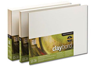 Ampersand Claybord Smooth 1/8 inch Flat Panel 9x12 - (45137)