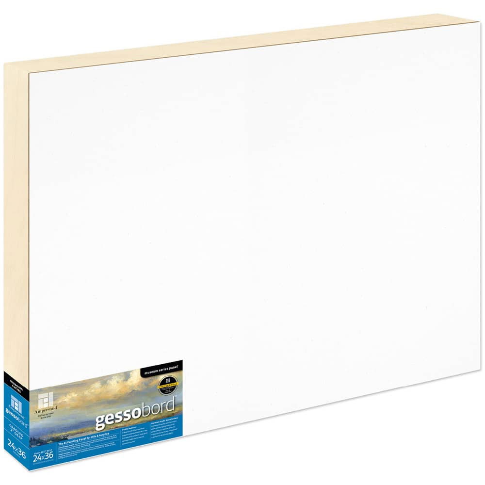Ampersand Gessobord Cradled 2 inch Deep Panel 24x36 - (70020)