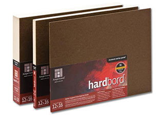 Ampersand Hardbord Unprimed 1/8" Flat Panel 12"x16" - (63361)