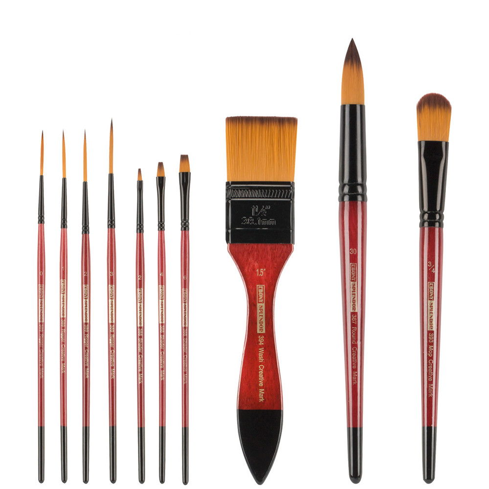 Ebony Splendor Short Handle Brushes