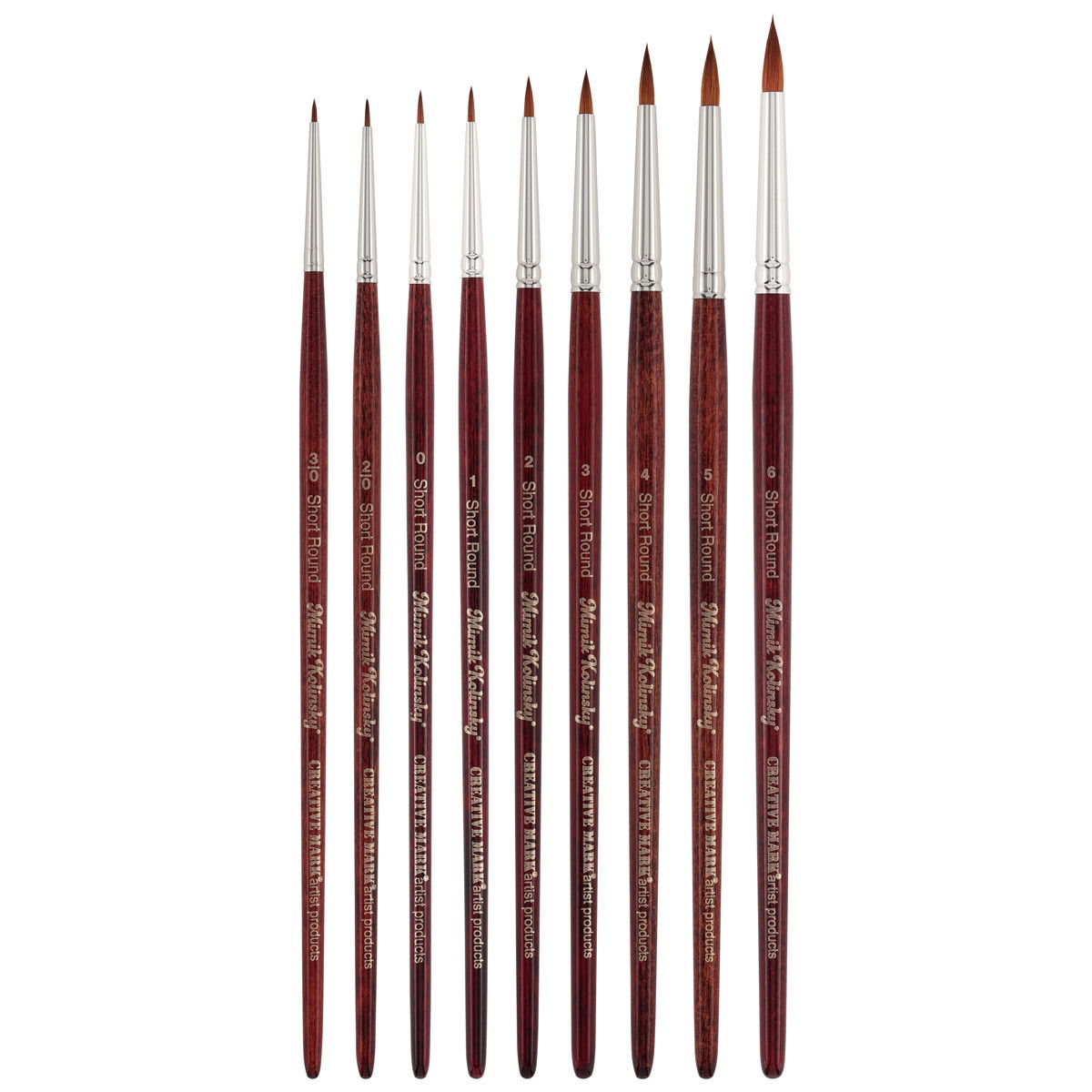 Mimik Synthetic Kolinsky Short Handle Brush Sets
