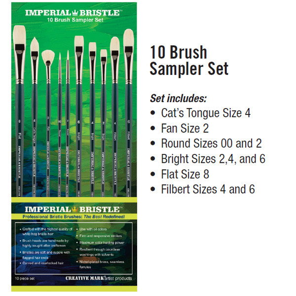 Imperial Professional Bristle Brush Sampler 10 Set - (87468) Imperial Professional Bristle Brush Sampler 10 Set - (87468)