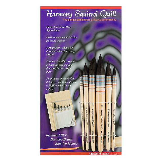 Harmony Quill Squirrel Hair Watercolor Brush 6 Set - (69211) Harmony Quill Squirrel Hair Watercolor Brush 6 Set - (69211)