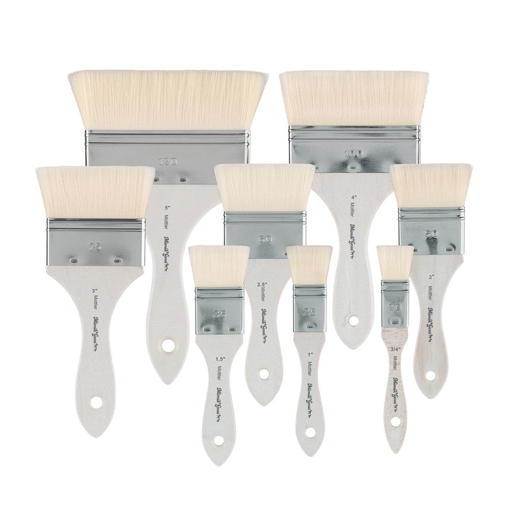 Mimik Synthetic Goat Hair Short Handle Brushes