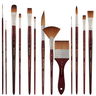 Mimik Synthetic Kolinsky Long Handle Brushes Mimik Synthetic Kolinsky Long Handle Brushes