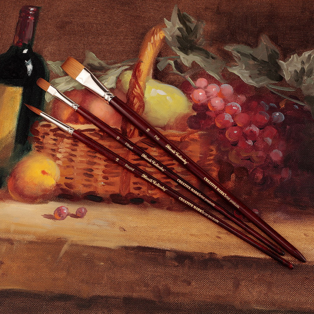 Mimik Synthetic Kolinsky Long Handle Brushes