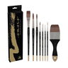 New York Central Oasis Short Handle Synthetic Brush Set of 8 New York Central Oasis Short Handle Synthetic Brush Set of 8
