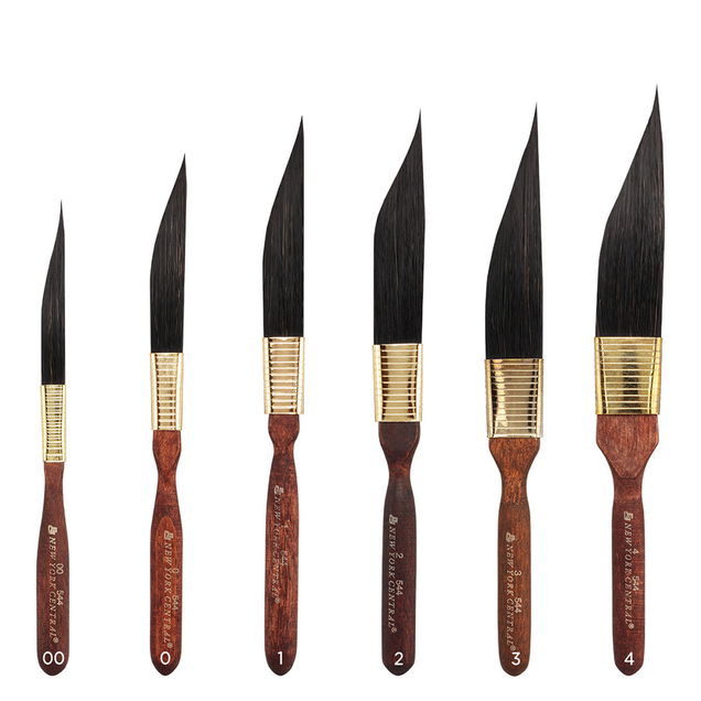 New York Central Dagger Striper Synthetic Squirrel Brushes New York Central Dagger Striper Synthetic Squirrel Brushes