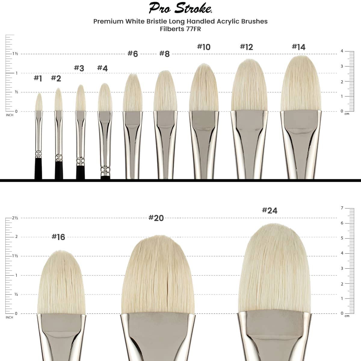 Pro Stroke Bristle Brushes