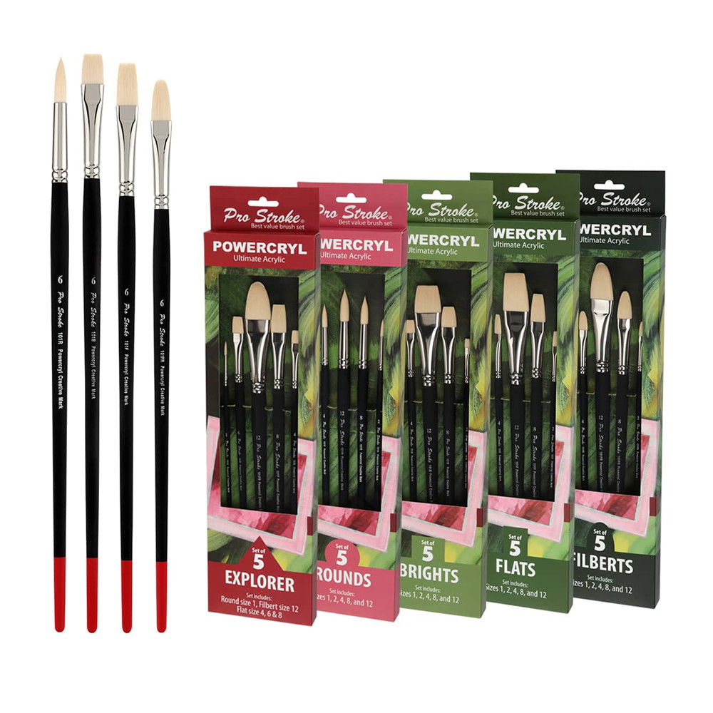 Pro Stroke Powercryl Brush Sets
