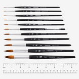 Princeton Aqua-Elite Series 4850 Short Handle Long Round Brush Size 12 Princeton Aqua-Elite Series 4850 Short Handle Long Round Brush Size 12