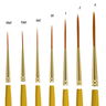 Qualita Golden Taklon Short Handle Brushes Qualita Golden Taklon Short Handle Brushes
