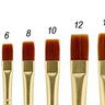 Qualita Golden Taklon Short Handle Brushes Qualita Golden Taklon Short Handle Brushes