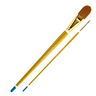 Qualita Golden Taklon Long Handle Brushes Qualita Golden Taklon Long Handle Brushes