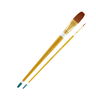Qualita Golden Taklon Long Handle Brush Sets Qualita Golden Taklon Long Handle Brush Sets