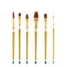 Qualita Golden Taklon Short Handle Brush Sets Qualita Golden Taklon Short Handle Brush Sets
