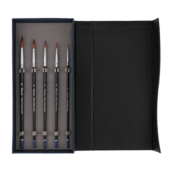 Rhapsody Kolinsky Sable Watercolor Brushes Deluxe 5 Set - (76521)