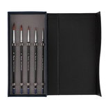 Rhapsody Kolinsky Sable Watercolor Brushes Deluxe 5 Set - (76521)