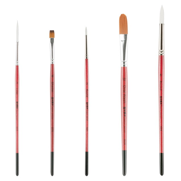 SoHo Urban Artist Set of 5 Short Handle Watercolor Brushes - (88849) SoHo Urban Artist Set of 5 Short Handle Watercolor Brushes - (88849)