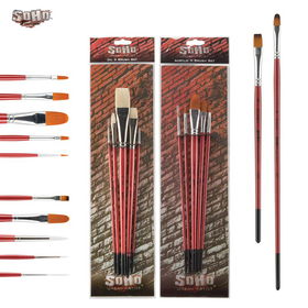 SoHo Urban Artist Long Handle Brush Sets