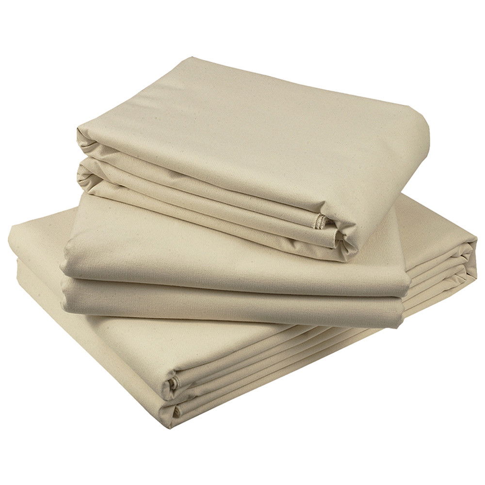 Unprimed Cotton Duck Folded Canvas Blankets