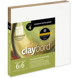 Ampersand Claybord Smooth 1/8" Flat Panel 6"x6" Pack of 4 - (66049) Ampersand Claybord Smooth 1/8" Flat Panel 6"x6" Pack of 4 - (66049)