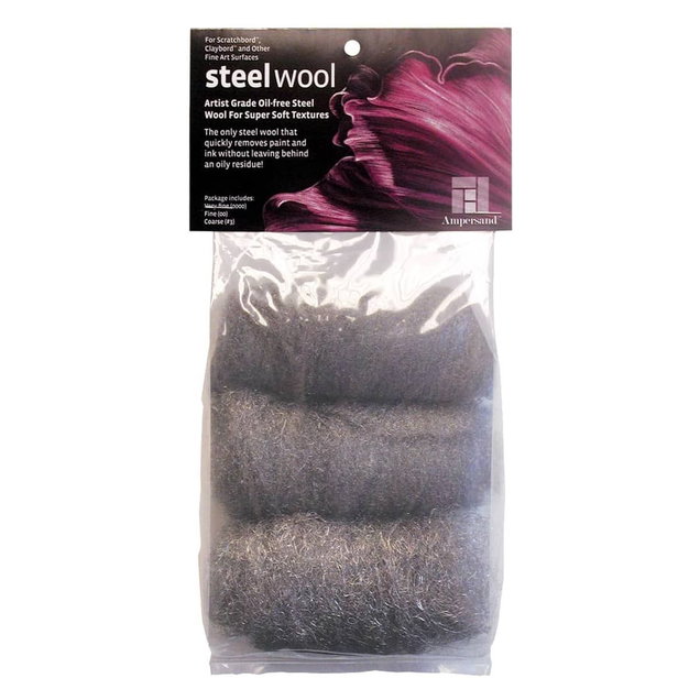 Ampersand Oil-Free Steel Wool Pack of 3 - (65214) Ampersand Oil-Free Steel Wool Pack of 3 - (65214)