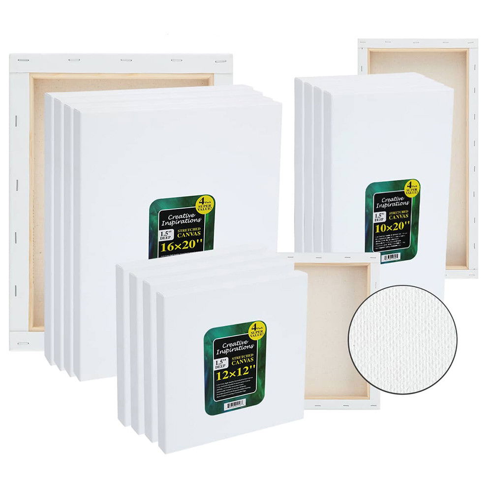 Creative Inspirations Cotton Stretched Canvas Packs 5/8" Deep