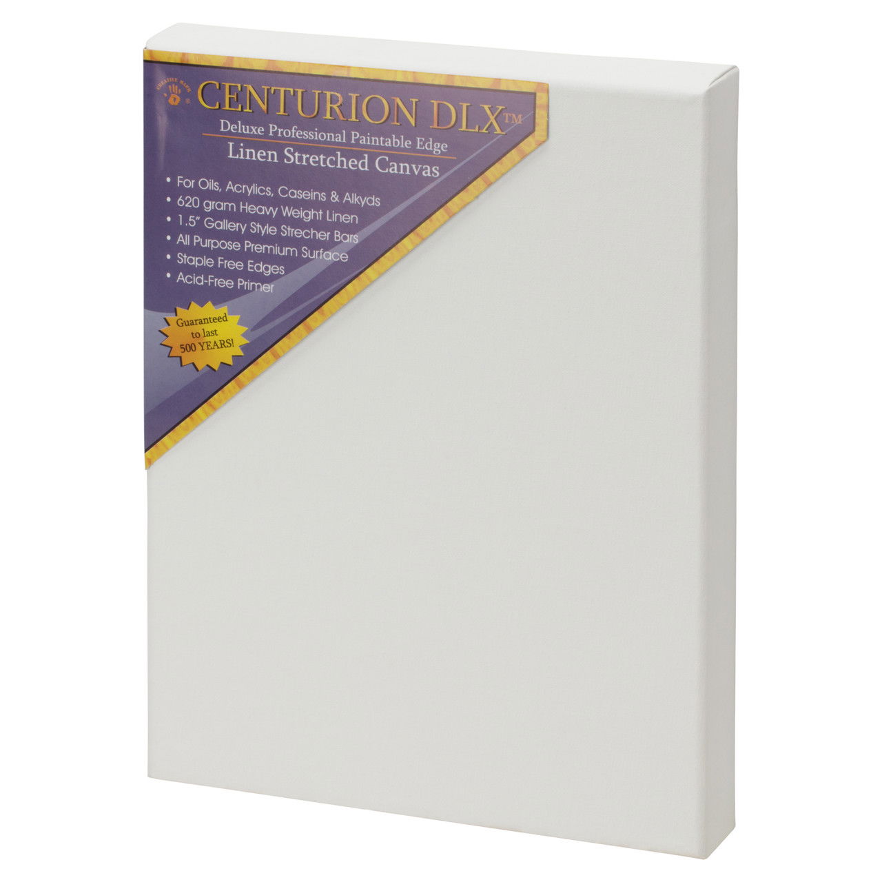 Centurion DLX Triple Acrylic Primed Linen 1-1/2 inch Deep Stretched Canvas