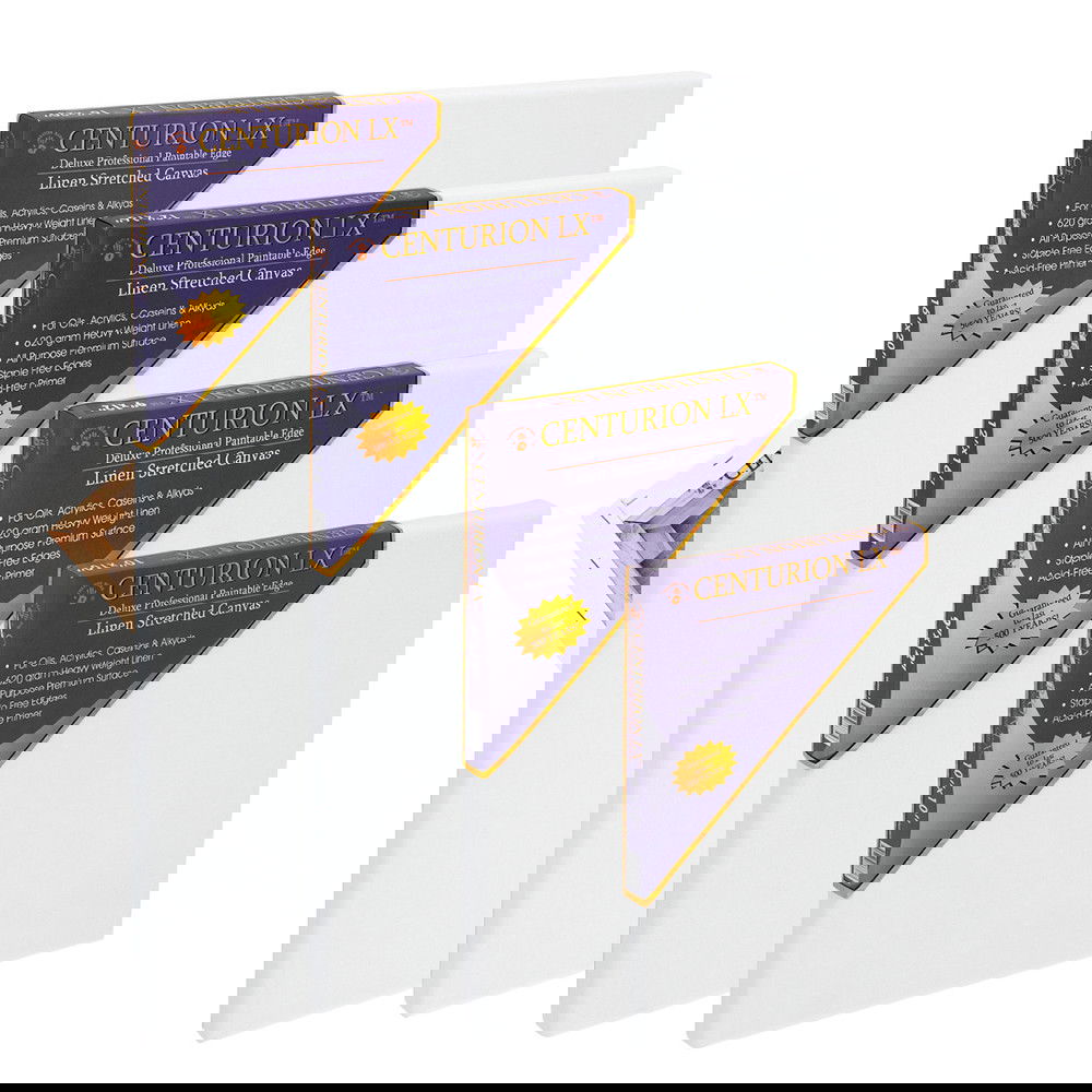 Centurion LX Double Universal Primed Linen 3/4 inch Deep Stretched Canvas