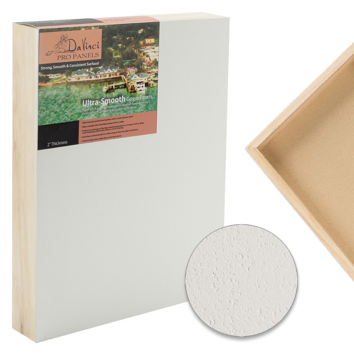 Da Vinci Pro Ultra Smooth Texture Cradled Panels