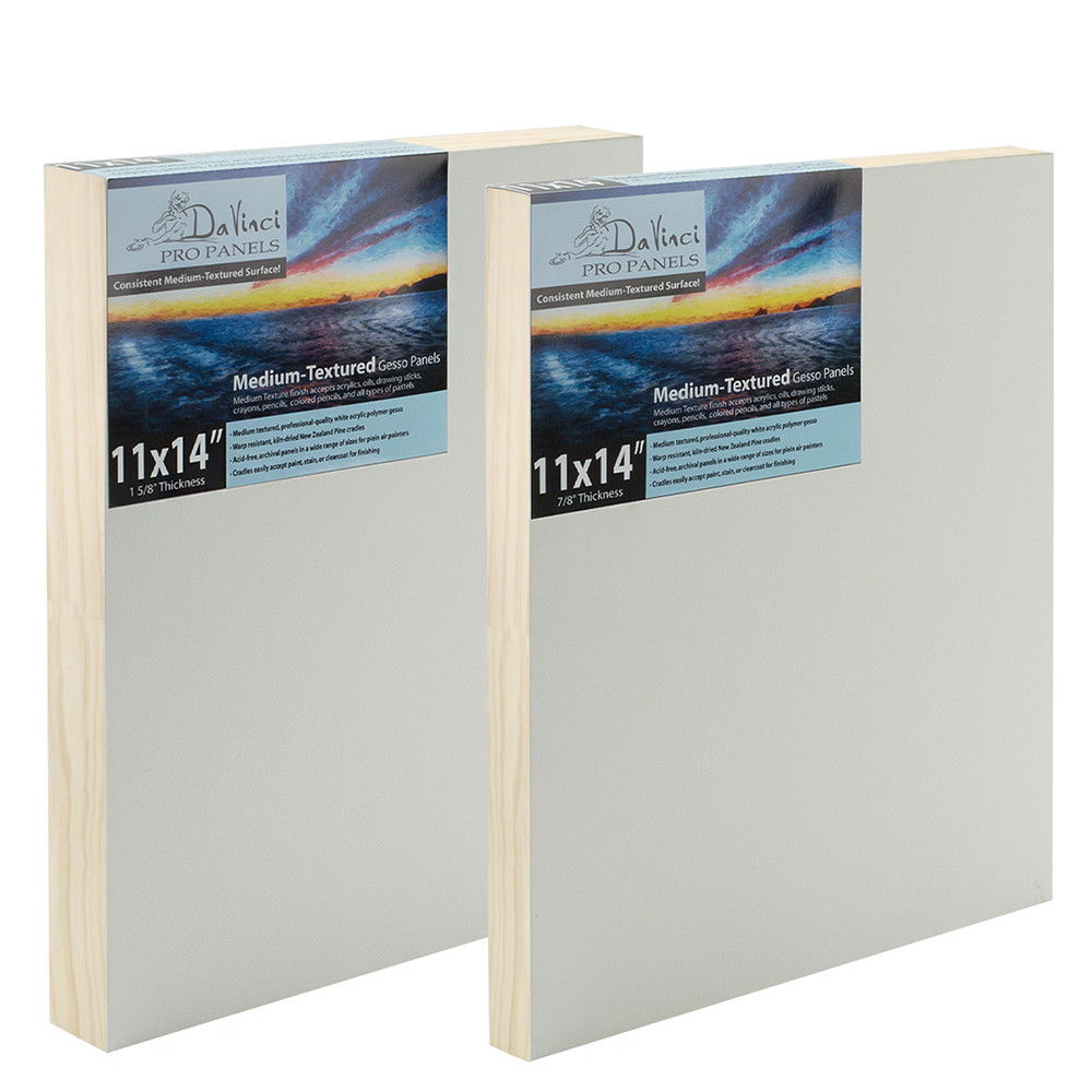 Davinci Pro Medium Texture Cradled Panels