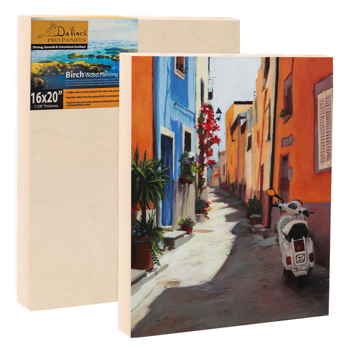 DaVinci Pro Birch Cradled Wood Panel