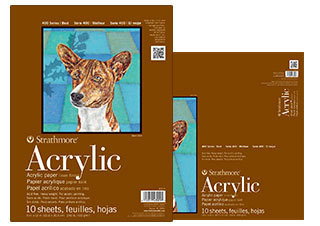 Strathmore 400 Series Acrylic Primed Linen 10 Sheet Pad 9"x12" - (74904)