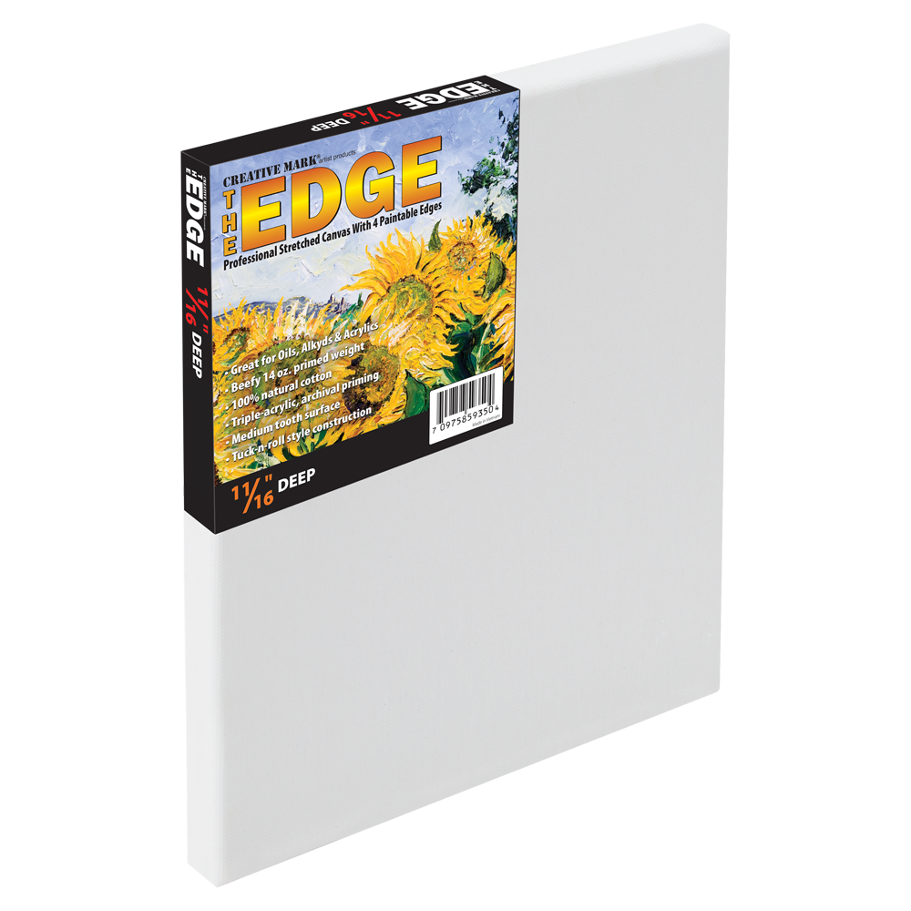 The Edge All-Media 11/16" Deep Cotton Stretched Canvas 9"x12" - (62617)
