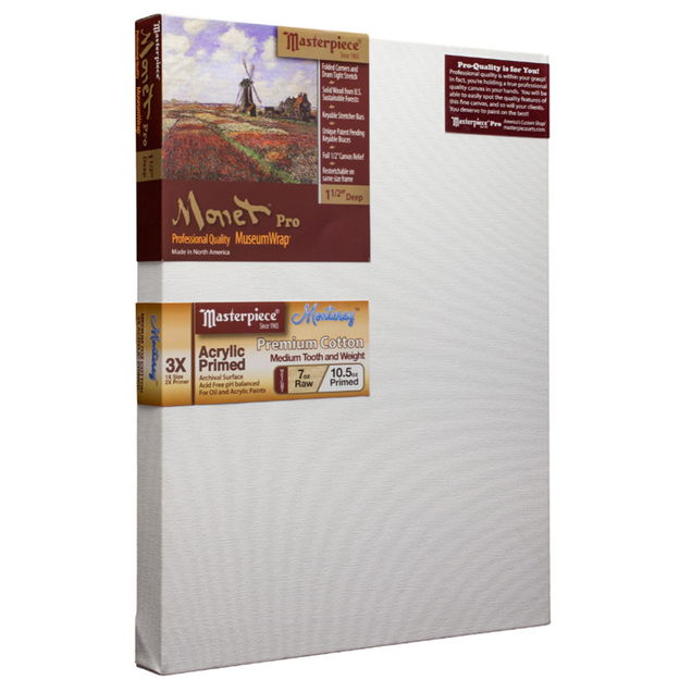 Masterpiece Monet Pro Monterey 1-1/2 in. Deep Stretched Canvas Masterpiece Monet Pro Monterey 1-1/2 in. Deep Stretched Canvas