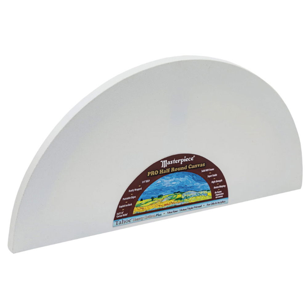 Masterpiece Tahoe Pro Half Round & Oval Cotton 3/4 inch Deep Stretched Canvas