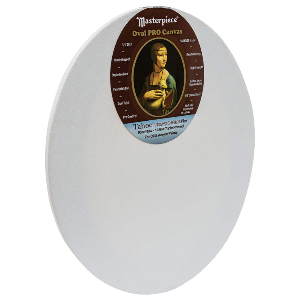Masterpiece Tahoe Pro Half Round & Oval Cotton 3/4 inch Deep Stretched Canvas