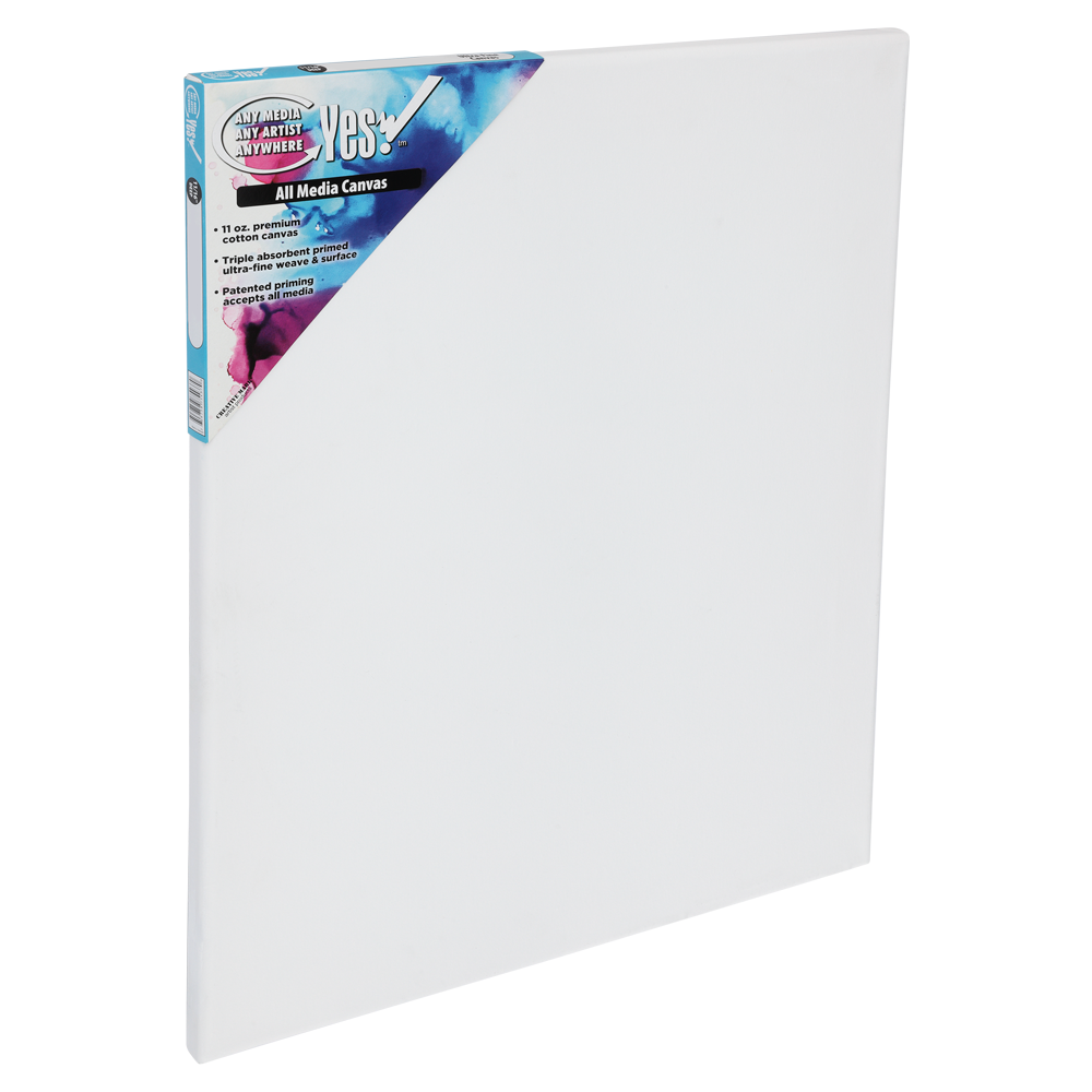 Yes! 3/4" Deep Wet Media Stretched Cotton Canvas - 20"x24" - (75439)