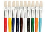 1st Impressions Elementary Color Chubby Flat Brushes 10 Pack 1st Impressions Elementary Color Chubby Flat Brushes 10 Pack