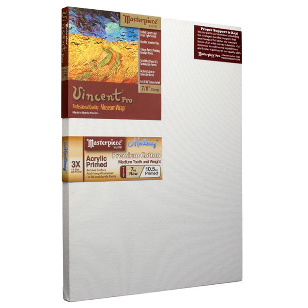 Masterpiece Vincent Monterey Acryl Prime Cotton 7/8inch Deep Stretched Canvas Masterpiece Vincent Monterey Acryl Prime Cotton 7/8inch Deep Stretched Canvas