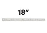 Acurit 18" Stainless Steel Cork Back Ruler - (88232) Acurit 18" Stainless Steel Cork Back Ruler - (88232)