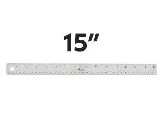 Acurit 15 inch Stainless Steel Cork Back Ruler - (87304)