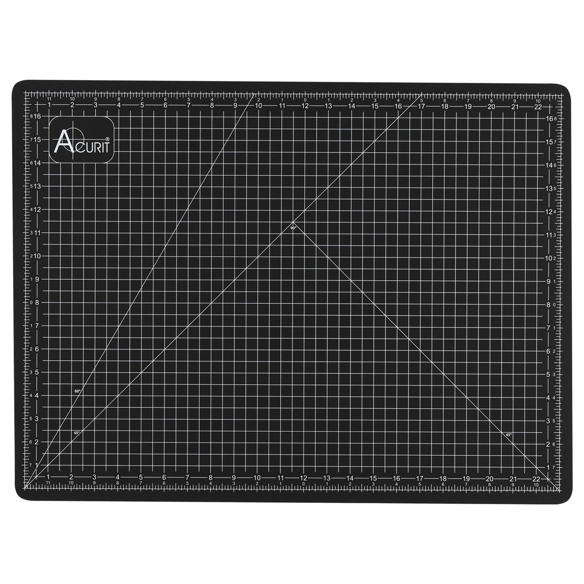 Acurit Self Healing Cutting Mat 18"x24" Black - (90589)