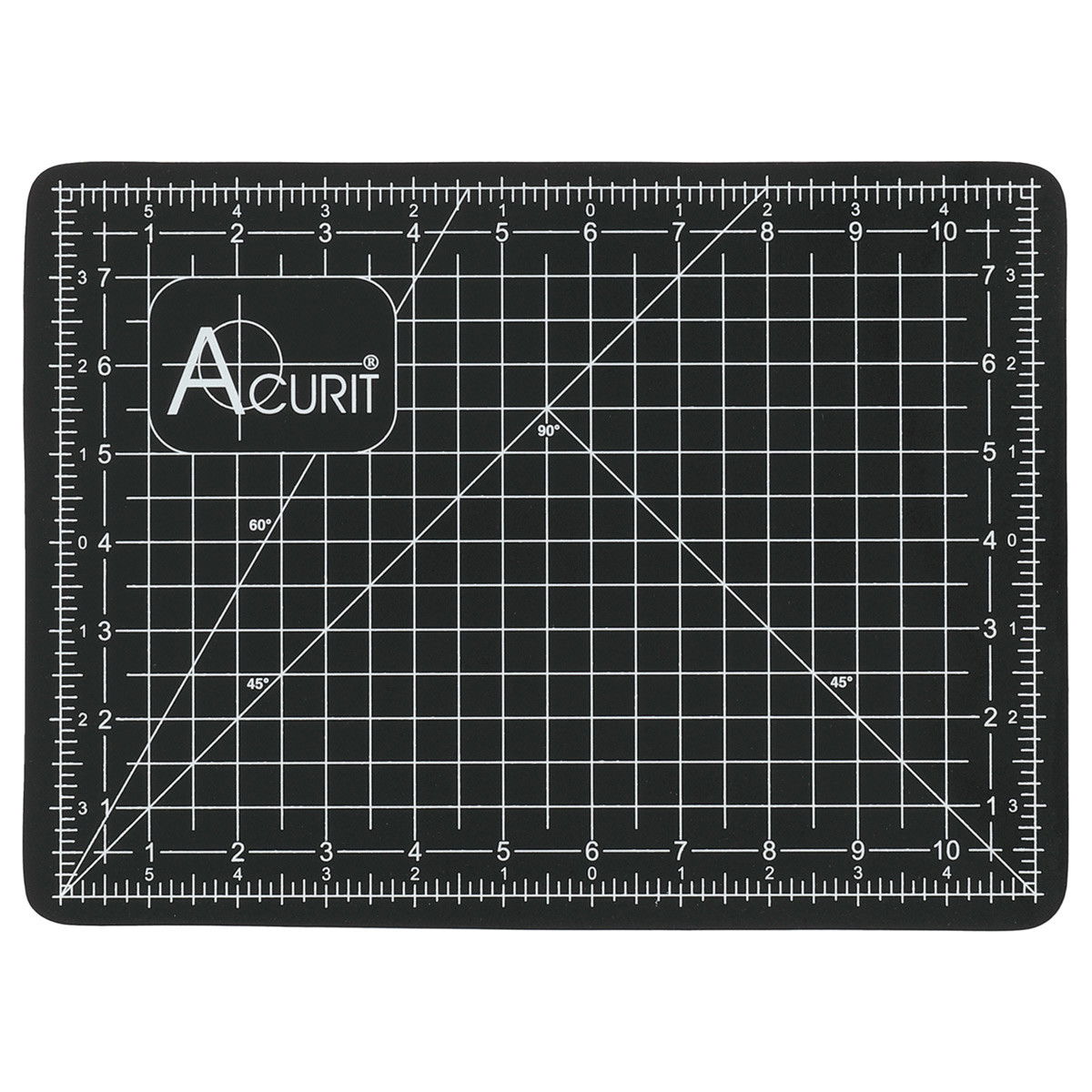 Acurit Self Healing Cutting Mat 9"x12" Black - (90583)