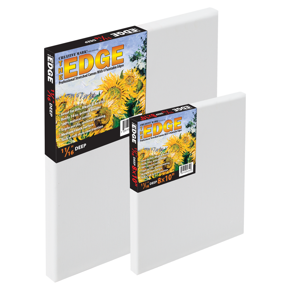The Edge All-Media 11/16" Deep Cotton Stretched Canvas