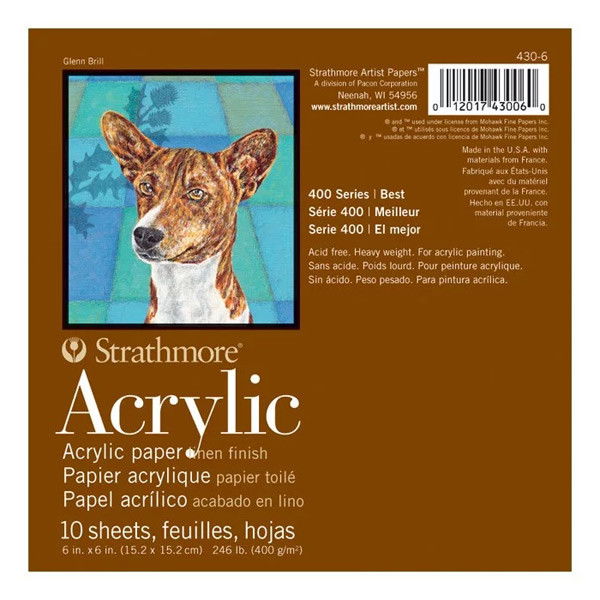 Strathmore 400 Series Acrylic Primed Linen Canvas Pad 