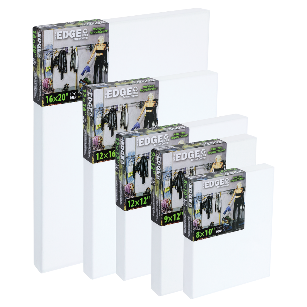 The Edge 1.5" Deep Recycled Stretched Cotton Canvas