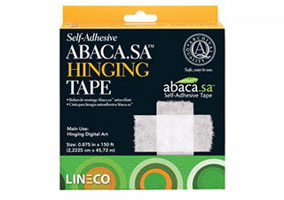 Lineco Self-Adhesive Abaca Hinging Tape 7/8 inch x 150 Foot - (200013092)
